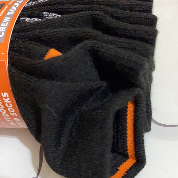 Men’s Weatherproof Vintage Outdoor Crew Socks in Black - 4 packs - Picture 8 of 10